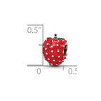 Sterling Silver Reflections Kids Enameled Strawberry Bead