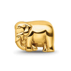 Sterling Silver Gold-plated Reflections Elephant Bead