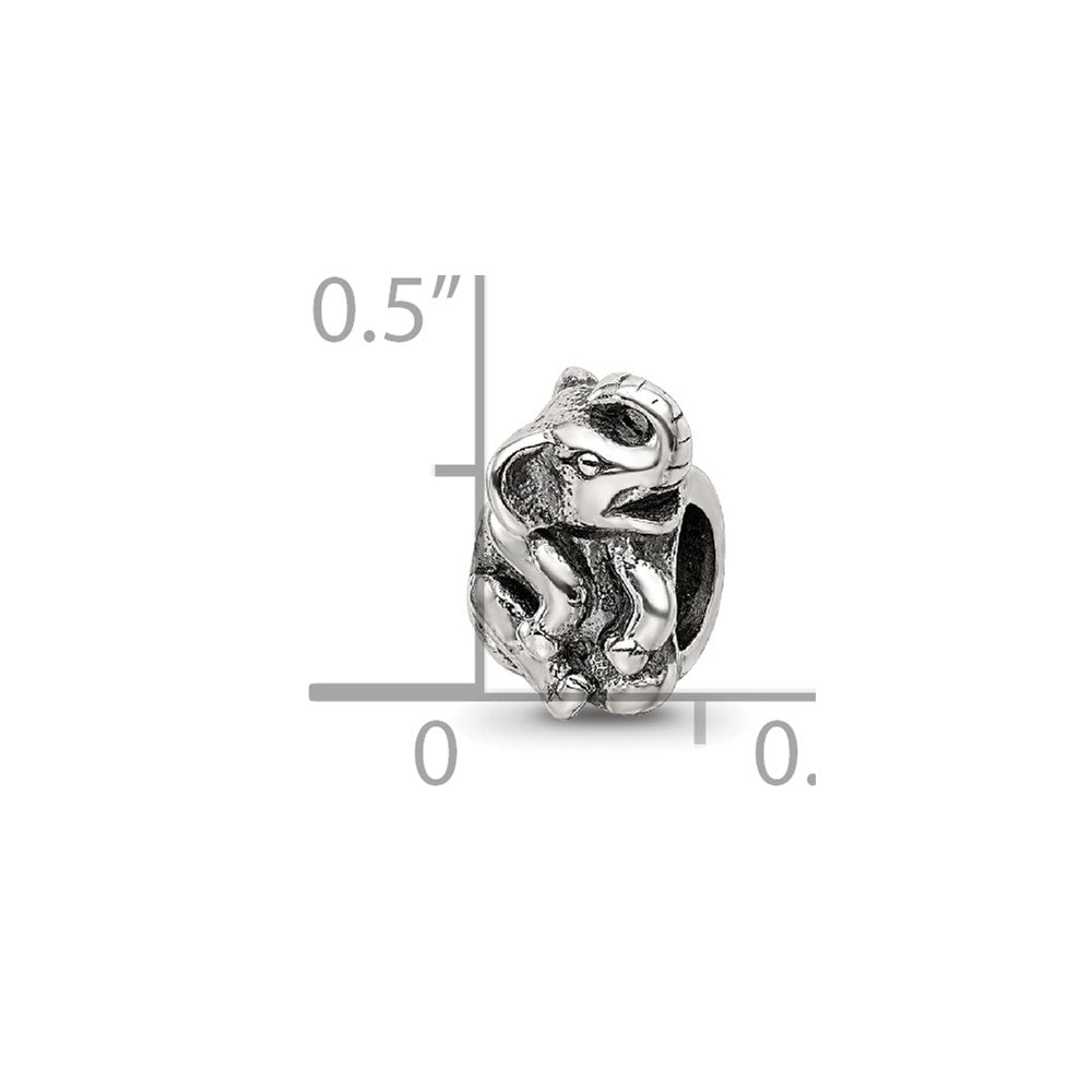 Sterling Silver Reflections Elephant Bead