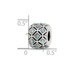 Sterling Silver Reflections March Preciosa Crystal Bead