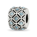 Sterling Silver Reflections March Preciosa Crystal Bead