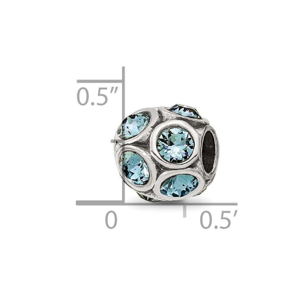 Sterling Silver Reflections December Preciosa Crystal Bead