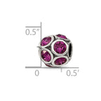 Sterling Silver Reflections February Preciosa Crystal Bead