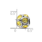 Sterling Silver Reflections November Preciosa Crystal Bead