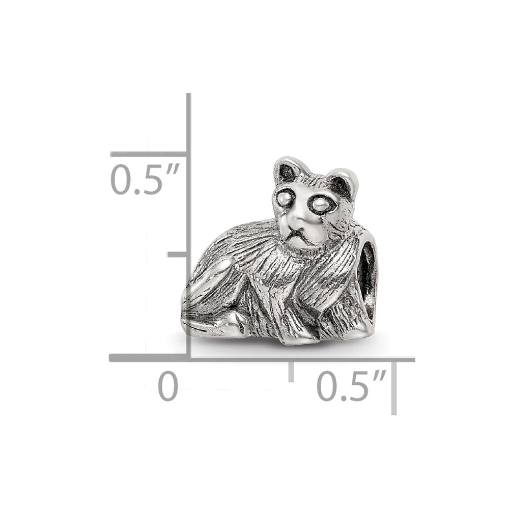Sterling Silver Reflections Cat Bead