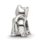 Sterling Silver Antique Reflections Cat Bead