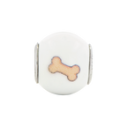 Sterling Silver Reflections Enameled Dog Theme Bead