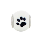 Sterling Silver Reflections Enameled Dog Theme Bead