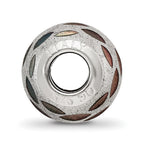 Sterling Silver Reflections Velvet Black Diamond Cut Bead
