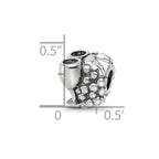 Sterling Silver Reflections Grapes & Glasses Bead