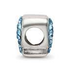 Sterling Silver Reflections Blue Preciosa Crystal Butterfly Bead