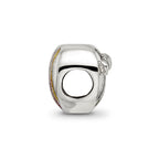 Sterling Silver Reflections Kids Enameled Heart Bead