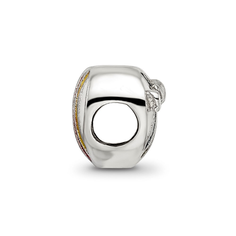 Sterling Silver Reflections Kids Enameled Heart Bead