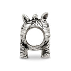 Sterling Silver Reflections Enameled Zebra Bead