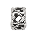 Sterling Silver Reflections Hearts Bead