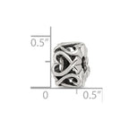 Sterling Silver Reflections Hearts Bead