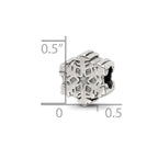Sterling Silver Reflections Snowflake Bead