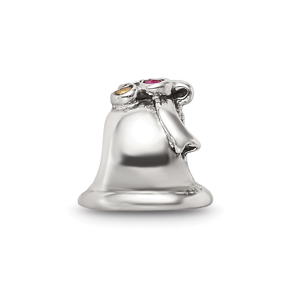 Sterling Silver Reflections CZ Bell Bead
