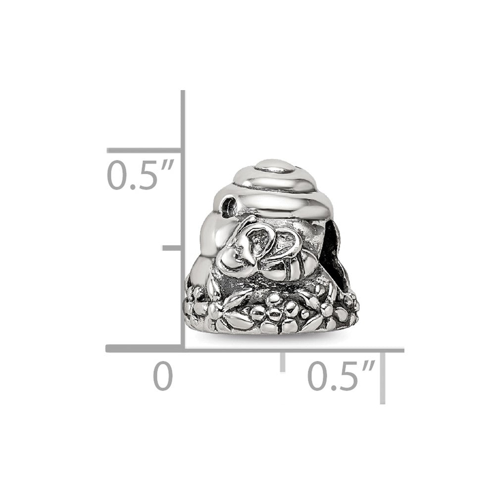 Sterling Silver Reflections Beehive Bead