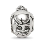 Sterling Silver Reflections Little Girl's Head Bead