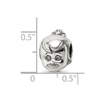Sterling Silver Reflections Little Girl's Head Bead