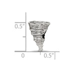 Sterling Silver Reflections Tornado Bead