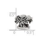 Sterling Silver Reflections Palm Trees Bead