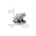 Sterling Silver Reflections Frog on Lily Pad Bead