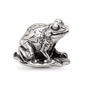 Sterling Silver Reflections Frog on Lily Pad Bead