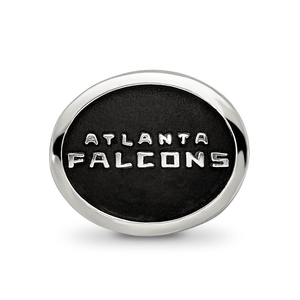 Sterling Silver Enameled LogoArt Atlanta Falcons NFL Bead