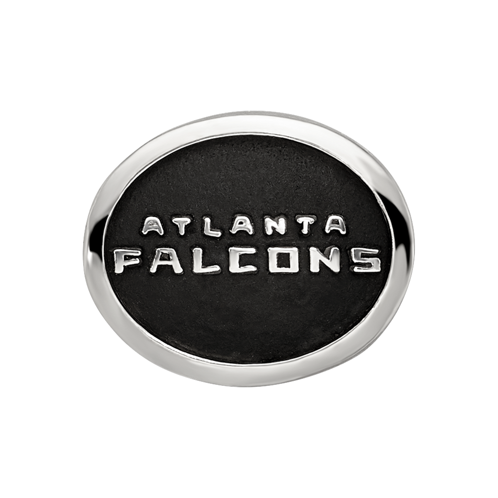 Sterling Silver Enameled LogoArt Atlanta Falcons NFL Bead