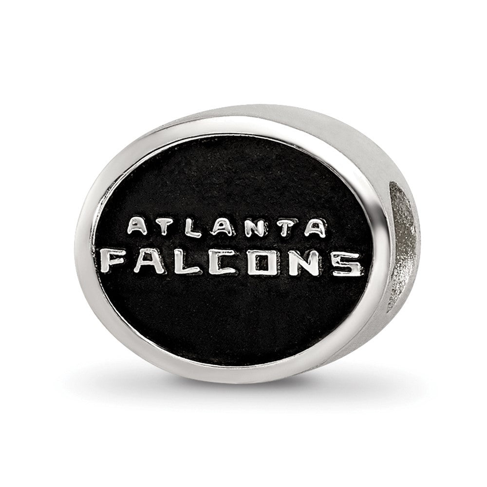 Sterling Silver Enameled LogoArt Atlanta Falcons NFL Bead
