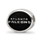 Sterling Silver Enameled LogoArt Atlanta Falcons NFL Bead