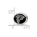 Sterling Silver Enameled LogoArt Atlanta Falcons NFL Bead