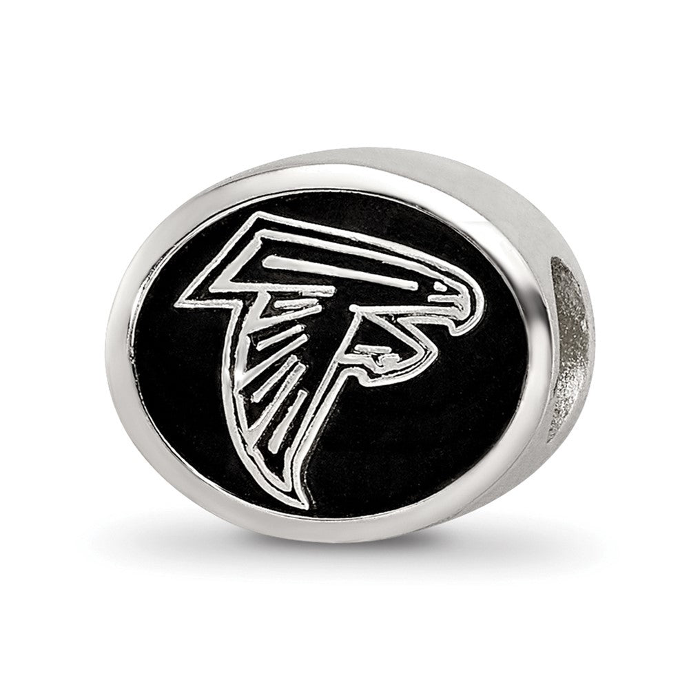 Sterling Silver Enameled LogoArt Atlanta Falcons NFL Bead
