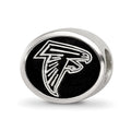 Sterling Silver Enameled LogoArt Atlanta Falcons NFL Bead