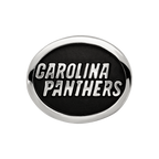 Sterling Silver LogoArt Enameled Carolina Panthers NFL Bead