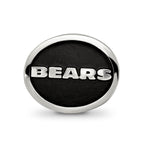 Sterling Silver LogoArt Enameled Chicago Bears NFL Bead