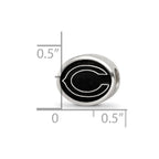 Sterling Silver LogoArt Enameled Chicago Bears NFL Bead