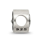 Sterling Silver LogoArt Enameled Cincinnati Bengals NFL Bead
