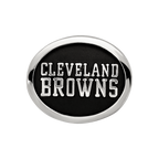 Sterling Silver LogoArt Enameled Cleveland Browns NFL Bead