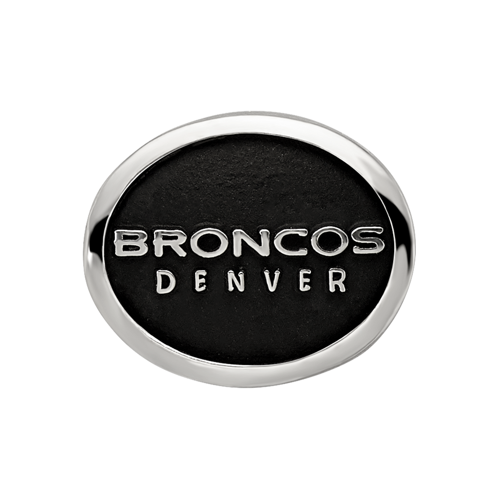 Sterling Silver LogoArt Enameled Denver Broncos NFL Bead