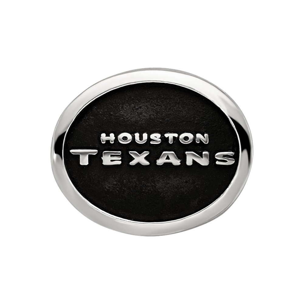 Sterling Silver LogoArt Enameled Houston Texans NFL Bead