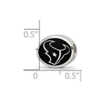Sterling Silver LogoArt Enameled Houston Texans NFL Bead