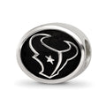 Sterling Silver LogoArt Enameled Houston Texans NFL Bead