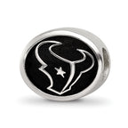 Sterling Silver LogoArt Enameled Houston Texans NFL Bead