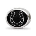 Sterling Silver LogoArt Enameled Indianapolis Colts NFL Bead