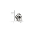 Sterling Silver Reflections See No Evil Buddha Bead