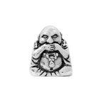 Sterling Silver Reflections Speak No Evil Buddha Bead