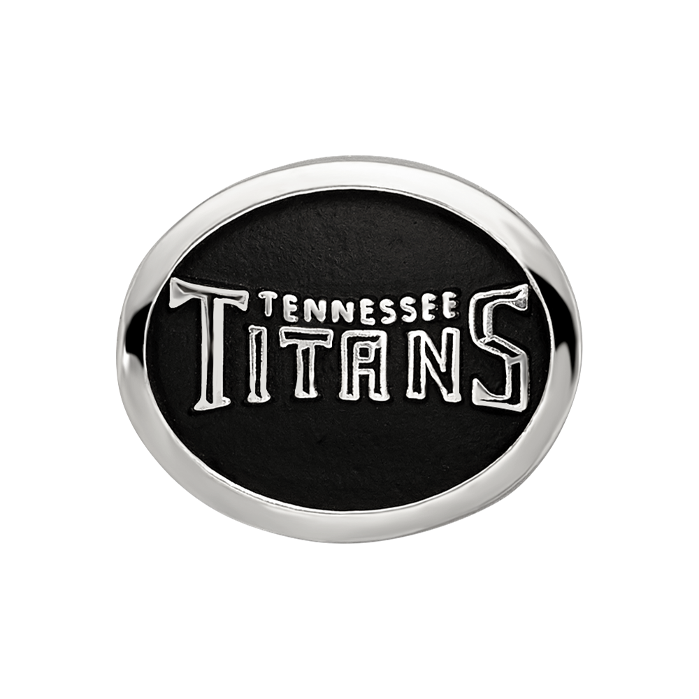 Sterling Silver LogoArt Enameled Tennessee Titans NFL Bead